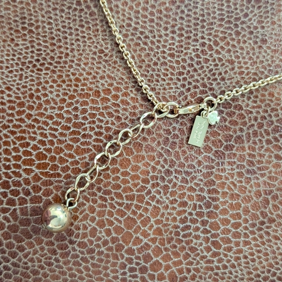 Kate Spade Gold Pave Ball Necklace with Crystal Accents - Picture 5 of 6